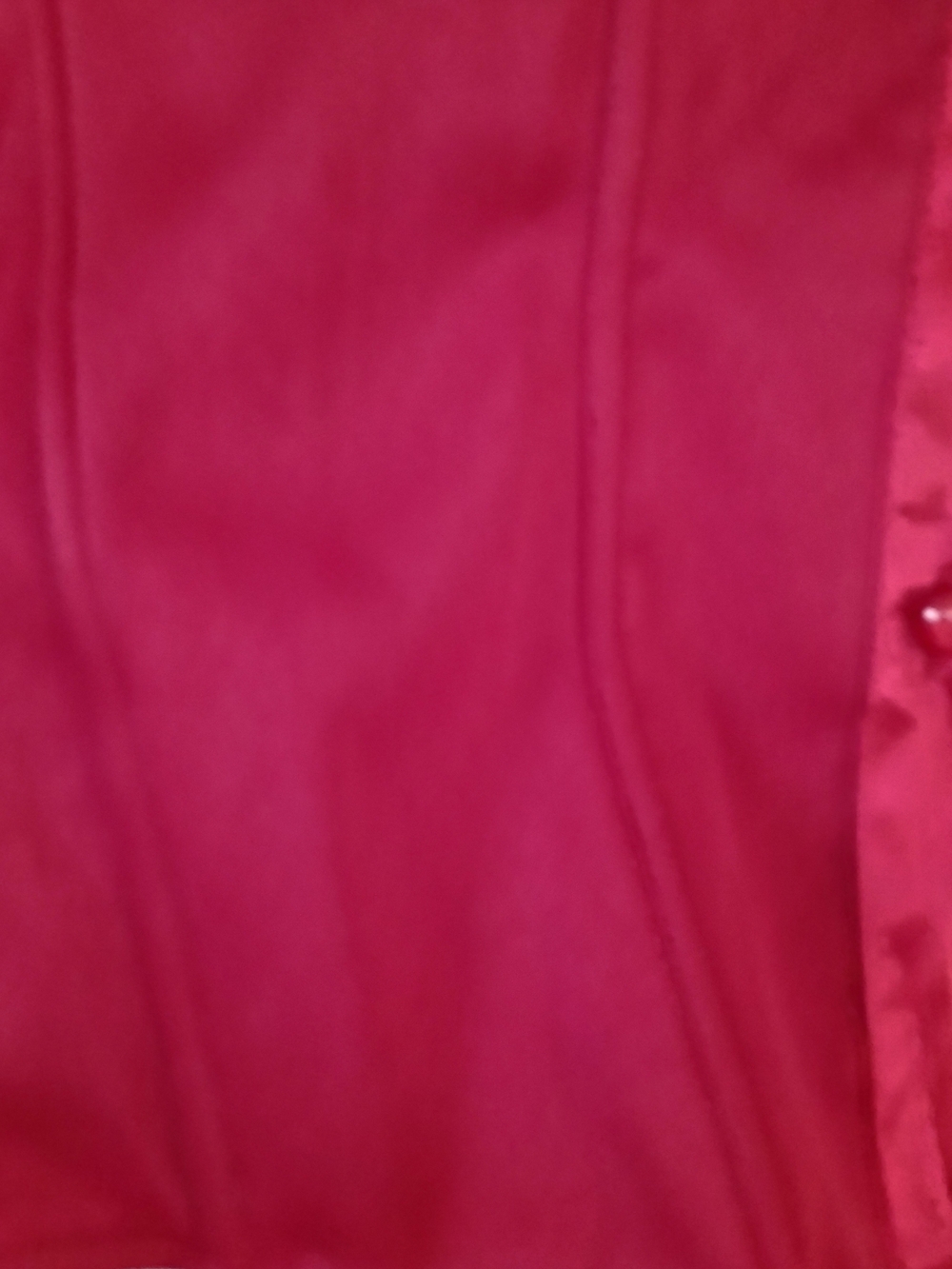 Ashley Stewart Ruffle-Front Sheer Blouse in Deep Red - Picture 7 of 14